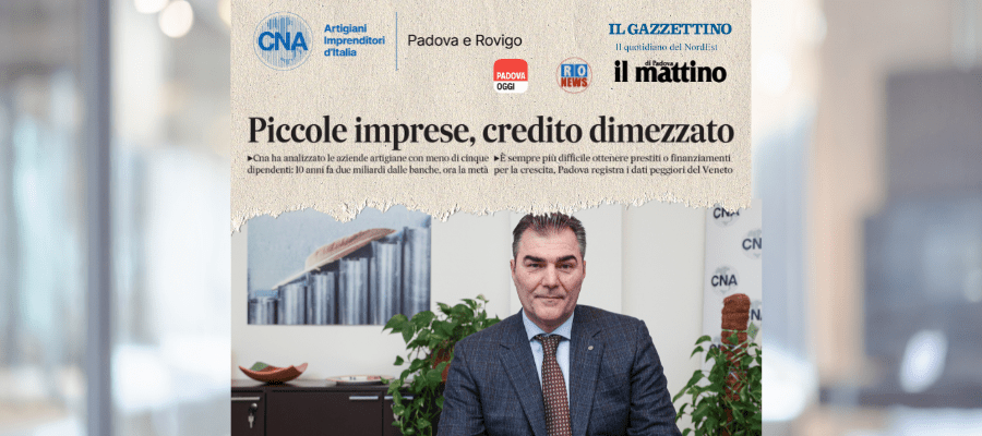 IN 10 ANNI IL CREDITO BANCARIO AGLI ARTIGIANI È DIMEZZATO